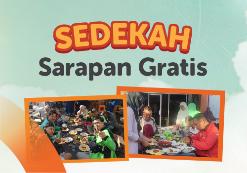 Rumah Zakat Kalsel kembali menggelar sarapan gratis pada Jumat (11/10). Foto: Rumah Zakat Kalsel