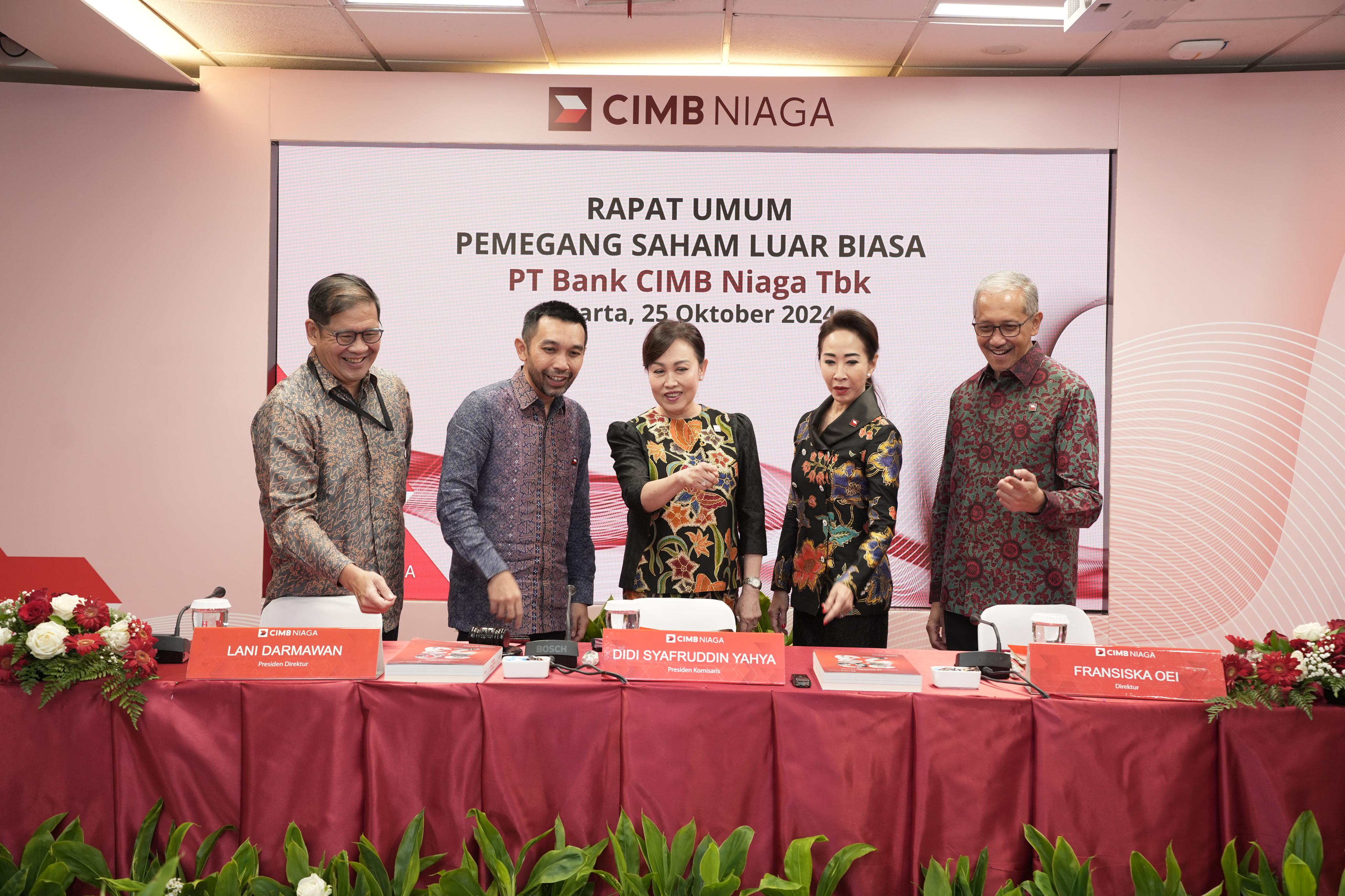 RUPSLB CIMB Niaga Setujui Pengangkatan Novan Amirudin Sebagai Komisaris. Foto: CIMB Niaga