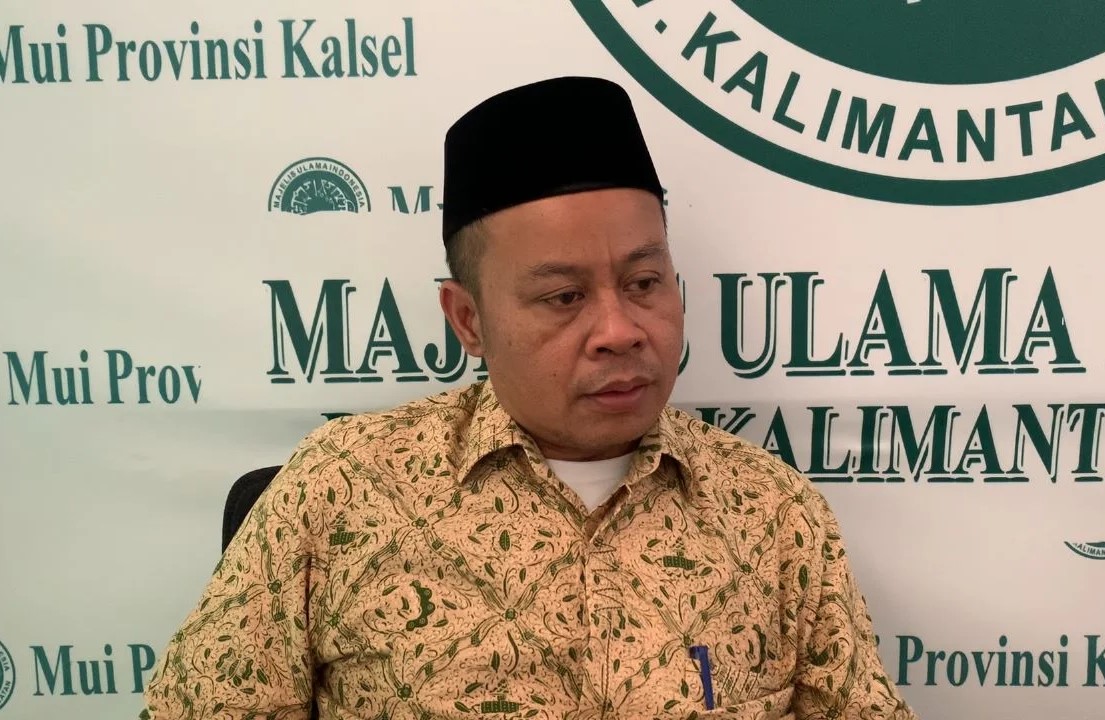 Sekretaris MUI Kalsel, Nasrullah usai menhadiri penetapan Fatwa MUI. Foto: MUI Kalsel