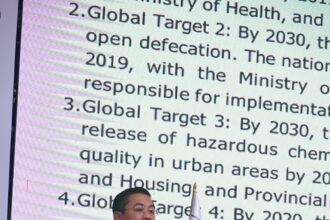 Walikota Banjarmasin, H Ibnu Sina saat menjadi narasumber pada South and South East Asia City-Wide Inclusive Sanitation (CWIS) Forum, terpusat di Aula Timur Institut Teknologi Bandung (ITB), Jawa Barat, Senin (13/1/2025). Foto: Pemko Banjarmasin