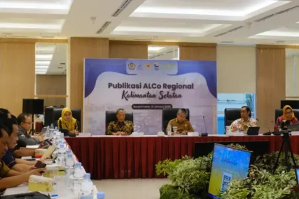 Pertemuan publikasi kinerja Anggaran, Pendapatan dan Belanja Daerah (APBN) pada kegiatan Assets Liabilities Committee (ALCo) di Kanwil Direktorat Jenderal Bea dan Cukai Kalimantan Bagian Selatan, Selasa (21/1/2025). Foto: Humas Kanwil DJPKalselTeng