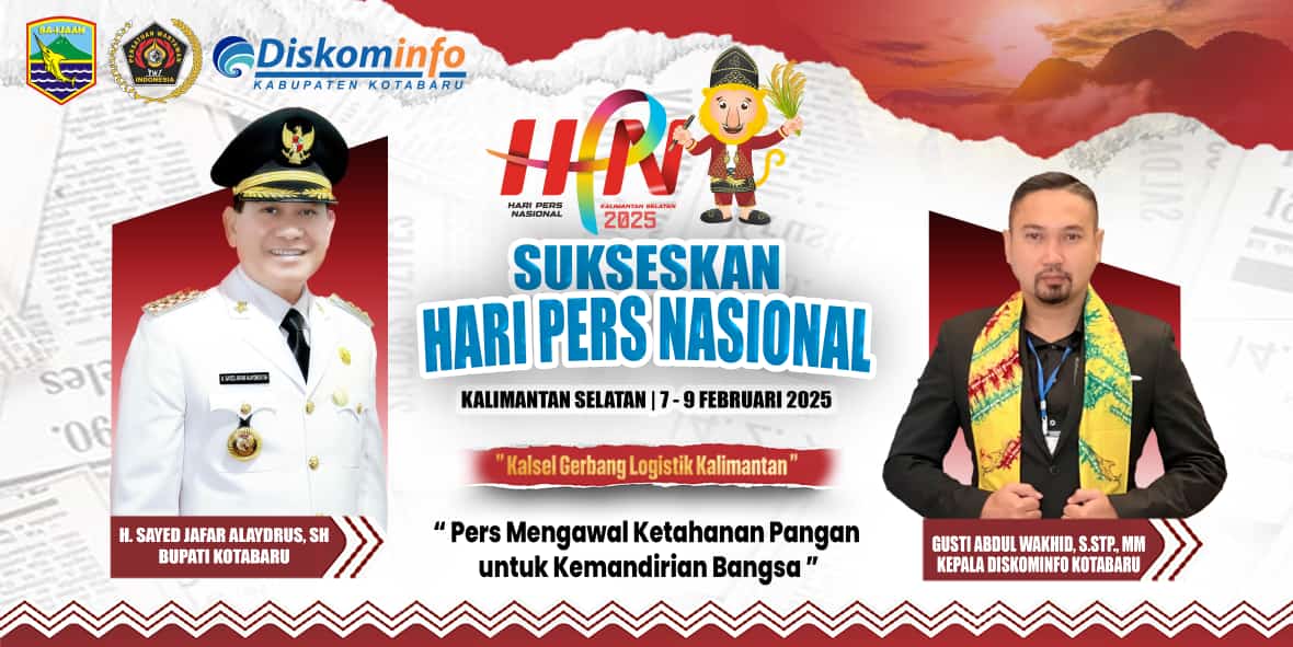 Kadiskominfo Kotabaru Ucapkan Selamat Hari Pers Nasional. Foto: Diskominfo Kotabaru