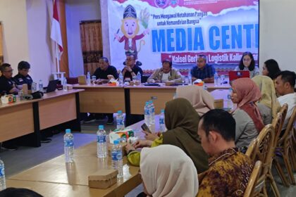 Rapat Koordinasi dengan berbagai pihak terkait kedatangan Orang Nomor Satu Republik Indonesia pada puncak HPN 2025. Foto: Dok. PWI Kalsel