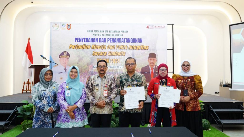 Dinas Pertanian dan Ketahanan Pangan (DPKP) Provinsi Kalimantan Selatan (Kalsel) mempercepat langkah menuju swasembada pangan melalui penegasan komitmen integritas di Banjarbaru, Sabtu (1/2/2025). Foto: MC Kalsel