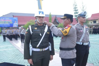 Polresta Banjarmasin laksanakan apel peresmian Operasi Keselamatan Intan 2025, Senin (10/2/2025). Foto: Humas Polresta Banjarmasin