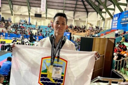 Bripda Dimas Raih Emas Dalam Kejuaraan Kasal Cup 2 International Open Taekwondo Championship 2025. Foto: Humas Polres Kotabaru 5W1H