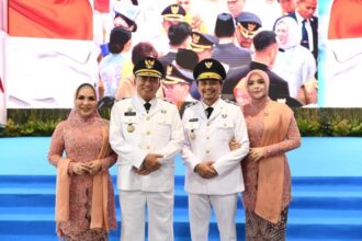 Muhidin-Hasnur Resmi Dilantik Prabowo Subianto Bersama 961 Kepala Daerah Lainnya. Foto: Adpim Kalsel